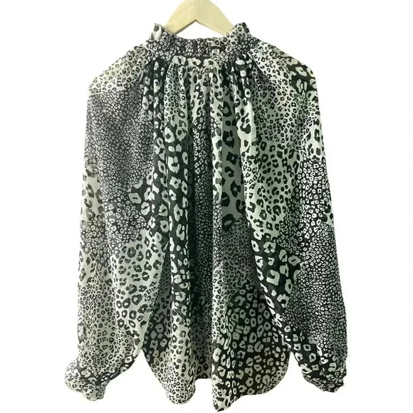 Elam Cheetah print shear top - Picture 2 of 4